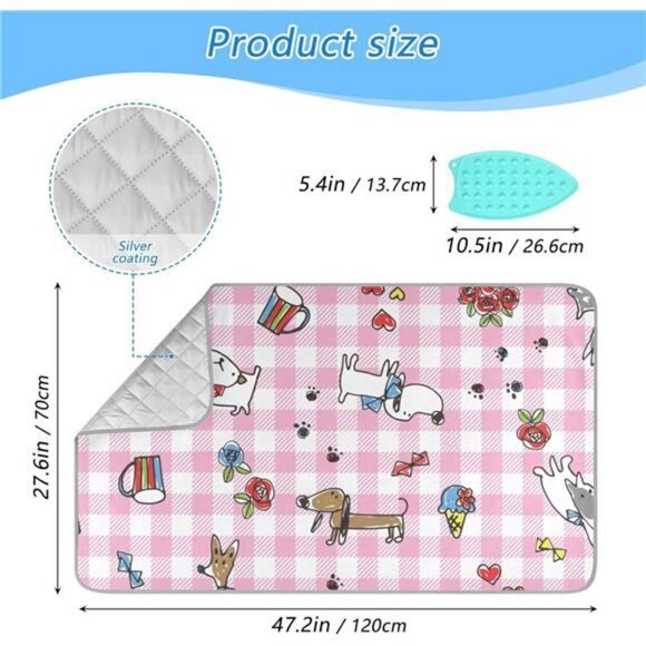 Ironing Mat Portable Ironing Pad Ironing Blanket for Table Top Heat Resistance - Picture 2 of 7